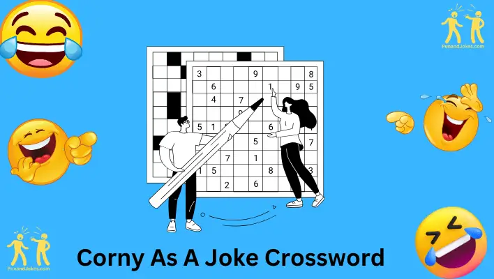 50  Corny As A Joke Crossword: A Maze Of Chuckles