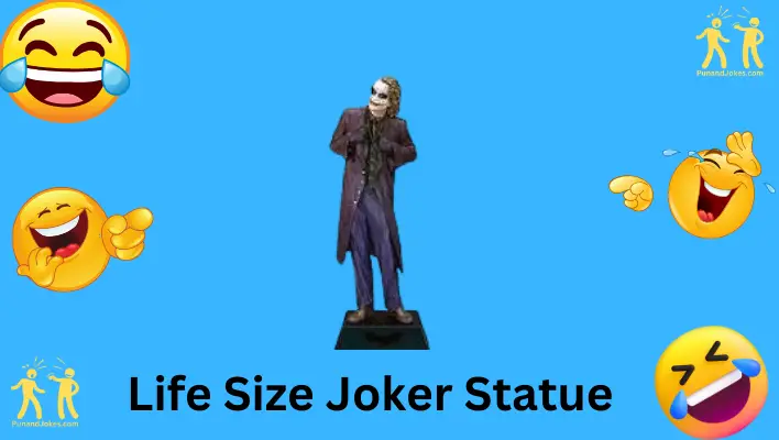 life size joker statue