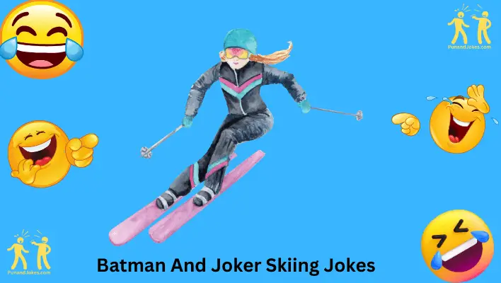 batman and joker skiing