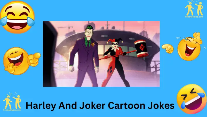 Harley Quinn and The Joker Cartoon Jokes